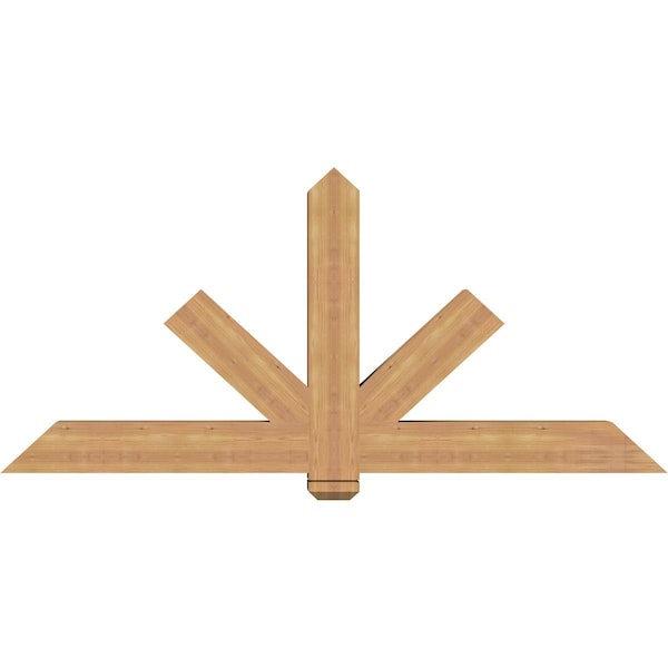 Ekena Millwork Kennewick Timber Gable Bracket, Western Red Cedar, 72"W x 33"H x 5 1/2"D x 5 1/2"F, 11/12 Pitch GBW072X33X0606KEN00SWR - main